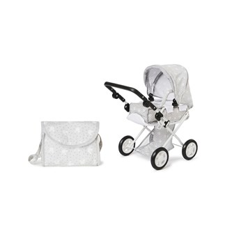 Dukkevogn med stelleveske