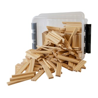 Byggestaver 200 stk med oppbevaringsboks