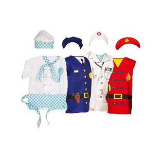 Utkledningsdrakter yrker 4 stk