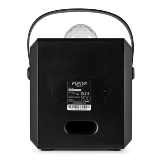 Liten høyttaler med lys og mikrofon