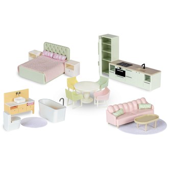 Lundby dukkehusmøbler 17 deler