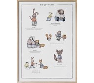 Kunskapstavlan® Plakat en god venn 50x70 cm