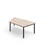 Trapesbord 12:38 FSC HT 140x70 cm svart