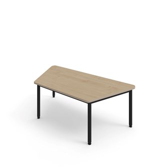 Trapesbord 12:38 BX HT 140x70 cm svart