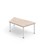 Trapesbord 12:38 FSC akustikk optimal laminat 140x80 cm hvitt