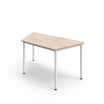 Trapesbord 12:38 FSC akustikk optimal laminat 140x80 cm hvitt