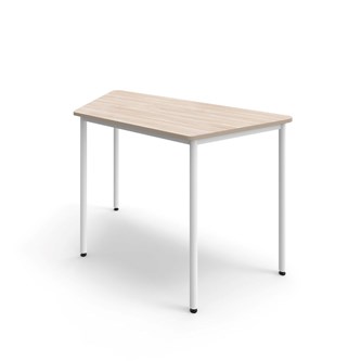 Trapesbord 12:38 FSC akustikk optimal laminat 140x80 cm hvitt
