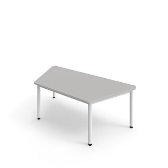 Trapesbord 12:38 FSC akustikk optimal laminat 140x80 cm hvitt