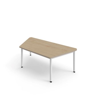 Trapesbord 12:38 FSC akustikk optimal laminat 140x80 cm hvitt