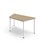 Trapesbord 12:38 FSC akustikk optimal laminat 140x80 cm hvitt