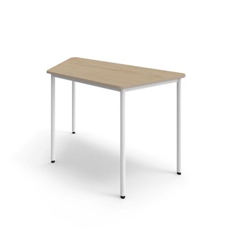 Trapesbord 12:38 FSC akustikk optimal laminat 140x80 cm hvitt