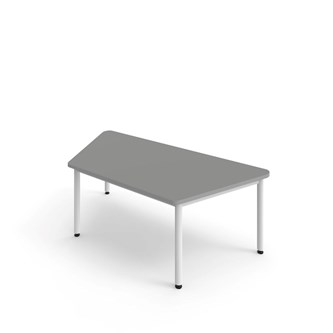 Trapesbord 12:38 FSC akustikk optimal laminat 140x80 cm hvitt