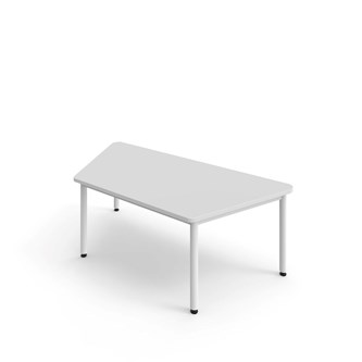 Trapesbord 12:38 FSC akustikk optimal laminat 140x80 cm hvitt
