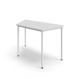 Trapesbord 12:38 FSC akustikk optimal laminat 140x80 cm hvitt