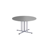 Søylebord 12:38 FSC akustikk laminat Ø120 cm sølv