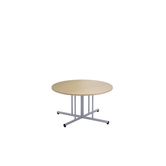 Søylebord 12:38 FSC HT Ø90 cm sølv