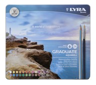 Akvarellfargeblyanter Lyra Graduate 24 stk