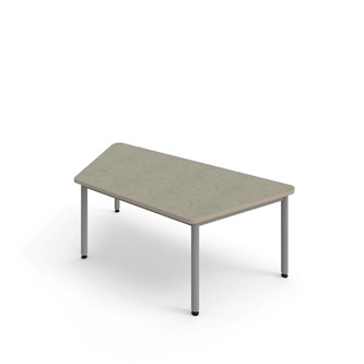 Bord 12:38 akustikk optimal linoleum 160x80x80 cm sølv