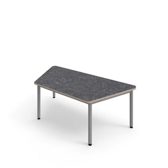 Bord 12:38 akustikk optimal linoleum 160x80x80 cm sølv