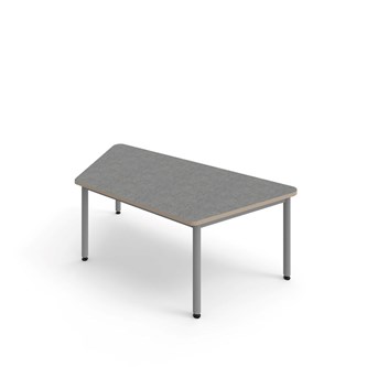 Bord 12:38 akustikk optimal linoleum 160x80x80 cm sølv