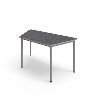 Bord 12:38 akustikk optimal linoleum 160x80x80 cm sølv