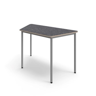 Bord 12:38 akustikk optimal linoleum 160x80x80 cm sølv