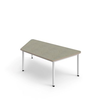 Bord 12:38 akustikk optimal linoleum 160x80x80 cm vitt stativ