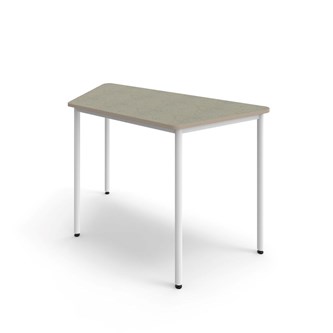 Bord 12:38 akustikk optimal linoleum 160x80x80 cm vitt stativ