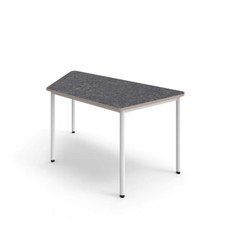 Bord 12:38 akustikk optimal linoleum 160x80x80 cm vitt stativ