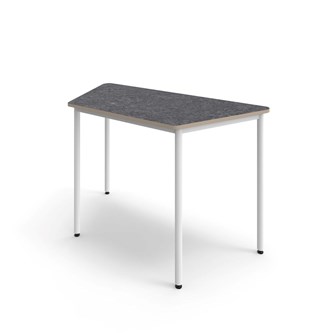 Bord 12:38 akustikk optimal linoleum 160x80x80 cm vitt stativ