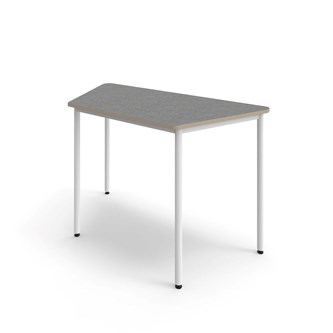 Bord 12:38 akustikk optimal linoleum 160x80x80 cm vitt stativ