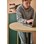 Bord Pilare akustikklaminat Ø70 cm svart
