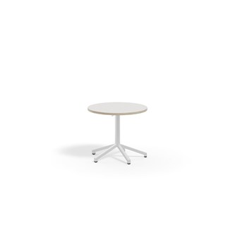 Bord Pilare akustikklaminat Ø70 cm hvit