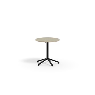 Bord Pilare akustikk linoleum Ø70 cm svart