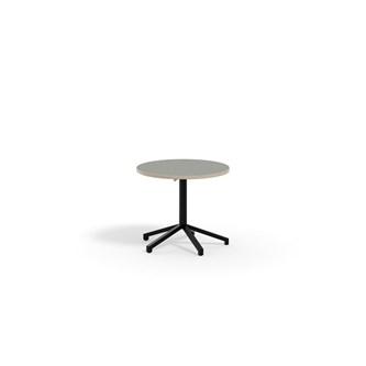 Bord Pilare akustikk linoleum Ø70 cm svart