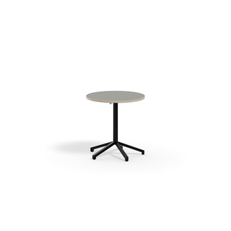 Bord Pilare akustikk linoleum Ø70 cm svart