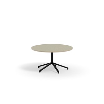 Bord Pilare akustikk linoleum Ø110 cm svart