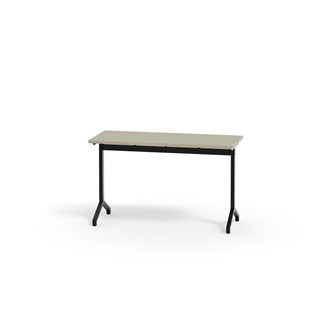Bord Pilare akustikk linoleum 120x50 cm svart