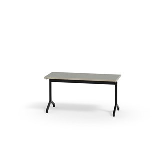 Bord Pilare akustikk linoleum 120x50 cm svart