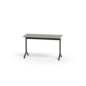 Bord Pilare akustikk linoleum 120x50 cm svart