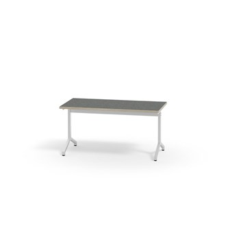 Bord Pilare akustikk linoleum 120x60 cm hvit