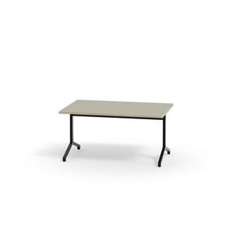 Bord Pilare akustikk linoleum 120x70 cm svart