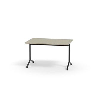 Bord Pilare akustikk linoleum 120x70 cm svart
