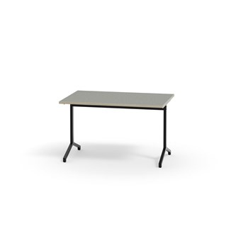 Bord Pilare akustikk linoleum 120x70 cm svart