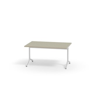 Bord Pilare akustikk linoleum 120x80 cm hvit