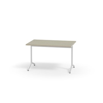 Bord Pilare akustikk linoleum 120x80 cm hvit