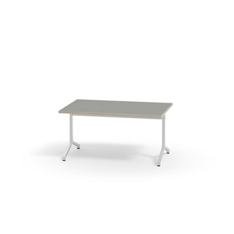 Bord Pilare akustikk linoleum 120x80 cm hvit