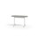 Bord Pilare akustikk linoleum oval 120x50 cm hvit