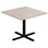 Søylebord Cross X 70x70 cm HT svart