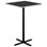 Søylebord Cross X 70x70 cm HT svart